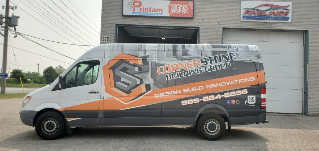 Corner Stone Building Van Full Vinyl Wrap - Printam